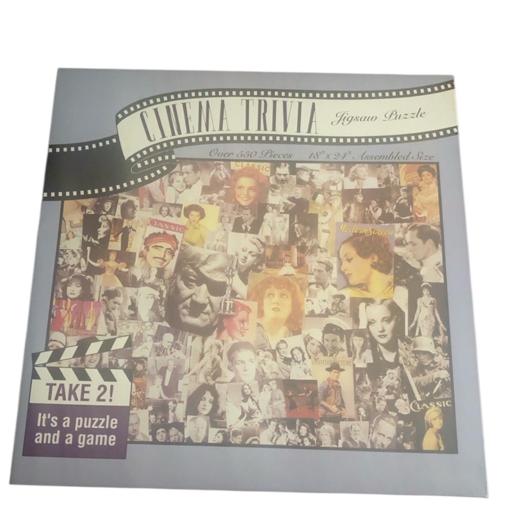 CINEMA TRIVIA by NORDEVCO‎ 550 jigsaw puzzle in excellent used condition Family